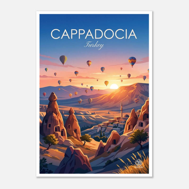 Cappadocia travel art print