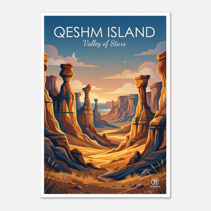 Valley of Stars travel art print