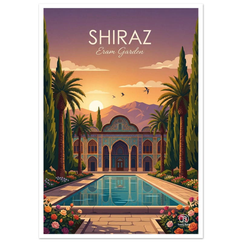 Eram Garden travel art print