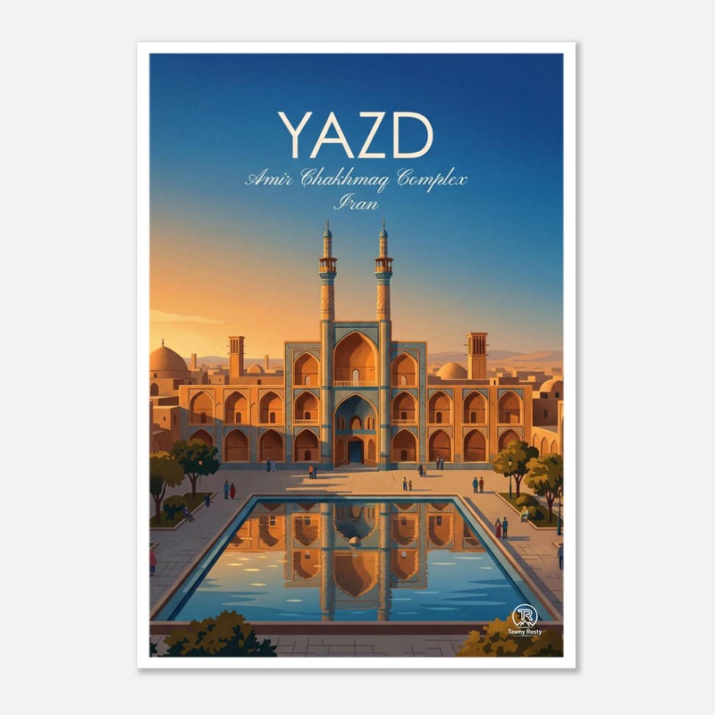 Amir Chakhmaq Square travel art print