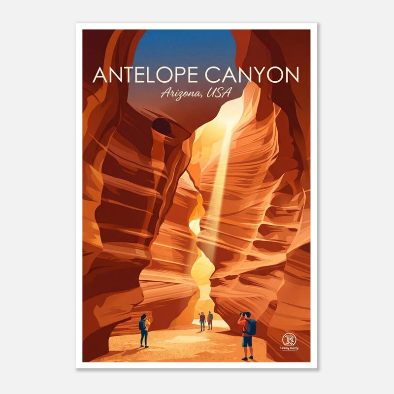 Antelope Canyon travel art print