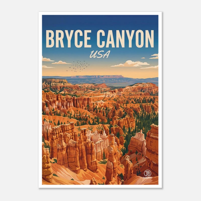 Bryce Canyon travel art print